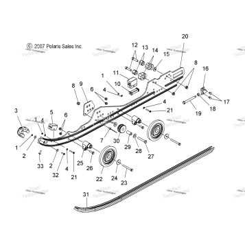 SUSPENSION, RAIL MOUNTING