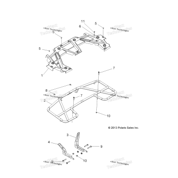 BODY, REAR RACK A14MS46AA