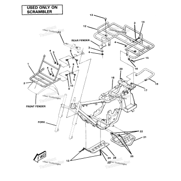 FRAME ASSEMBLY WITH RACKSSCRAMBLER