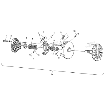 DRIVE CLUTCH SCRAMBLER 500