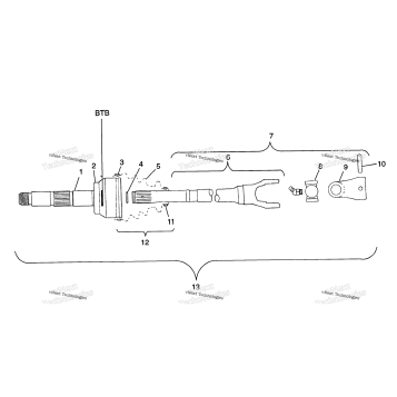 CV JOINT BTB XPLORER 400L