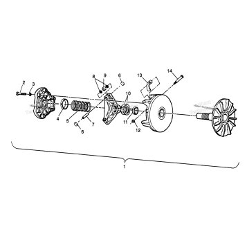 DRIVE CLUTCH SPORTSMAN 4X4