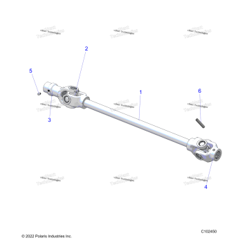 DRIVE TRAIN, FRONT PROP SHAFT