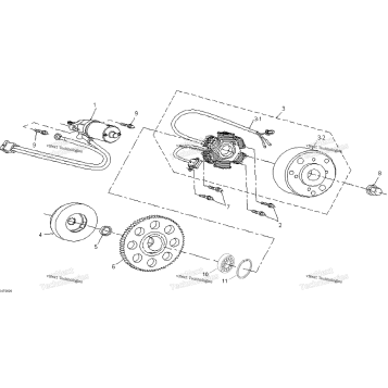 MAGNETO AND ELECTRIC STARTER