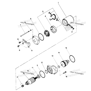 STARTING MOTOR ASSEMBLY