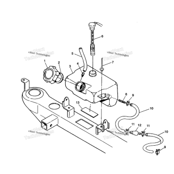 OIL TANK ASSEMBLY 2X4 350L