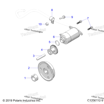 ENGINE, STARTER