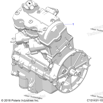 ENGINE, LONG BLOCK