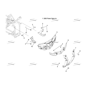BUMPER, FRONT /LD27AA/AB/AC/AD