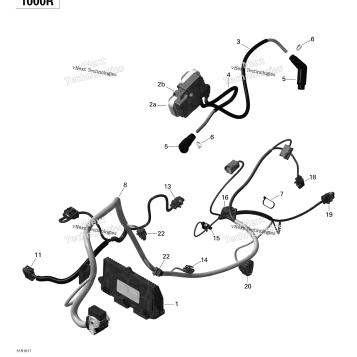 ENGINE HARNESS AND ELECTRONIC MODULE MAVERICK - 1000R