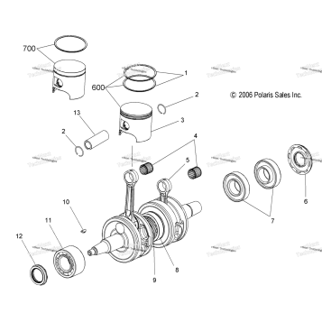 ENGINE, PISTON & CRANKSHAFT