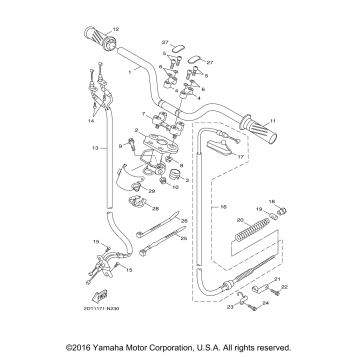 STEERING HANDLE CABLE