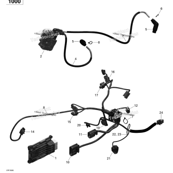 ENGINE HARNESS AND ELECTRONIC MODULE
