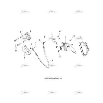 BRAKES, PARK BRAKE LEVER ASM