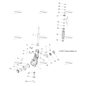 SUSPENSION, FRONT STRUT
