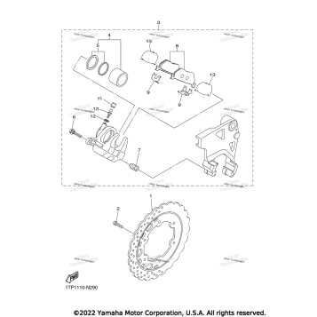 REAR BRAKE CALIPER
