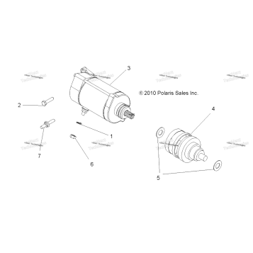 ENGINE, STARTING MOTOR