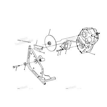 RH GEARCASE & BRAKE MOUNTING 250 2X4 UPDATE