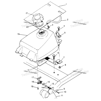 FUEL TANK ASSEMBLY 6X6 300