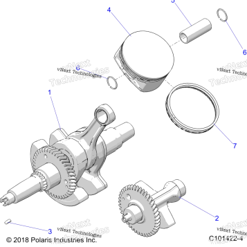 ENGINE, CRANKSHAFT, PISTON & BALANCE SHAFT