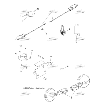 ELECTRICAL, TURN SIGNALS, HORN AND MIRRORS
