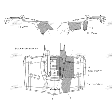 CAB, REAR, FOIL