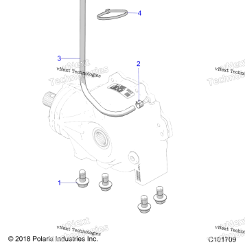 DRIVE TRAIN, GEARCASE MOUNTING, FRONT