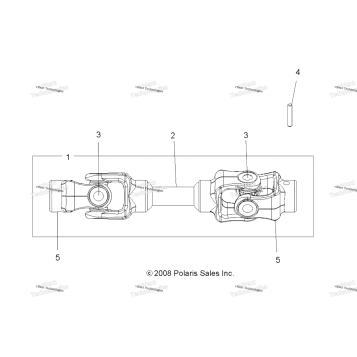DRIVE TRAIN, MID PROP SHAFT