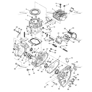 CRANKCASE & CYLINDER SPORTSMAN 4X4