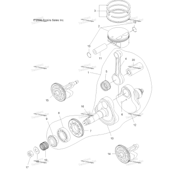 ENGINE, CRANKSHAFT & PISTON