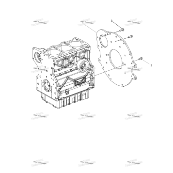 ENGINE, FLANGE PLATE