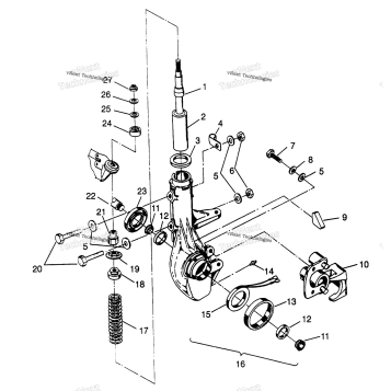 FRONT STRUT 6X6 400L W968740 & 6X6 400L NORWEGIAN