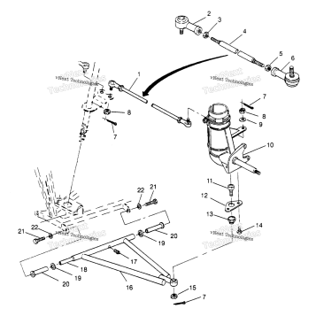 STEERING/AARM ASSEMBLY TRAIL BLAZER