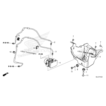 ABS MODULATOR@BRAKE PIPE