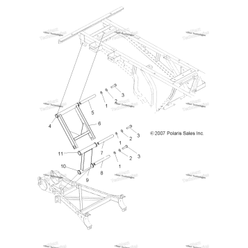 SUSPENSION, REAR STRUT STABILIZER