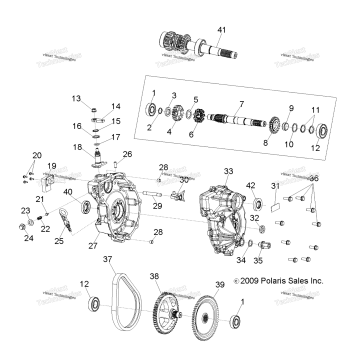 DRIVE TRAIN, MAIN GEARCASE