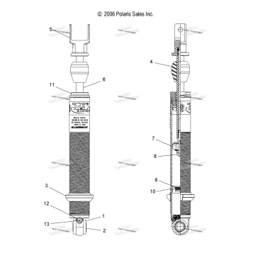 SHOCK, REAR (49ATVSHOCKRR)