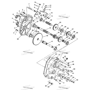 GEARCASE ASSEMBLY 4X4 350L