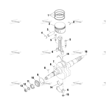 CRANKSHAFT & PISTON A00CK32AA