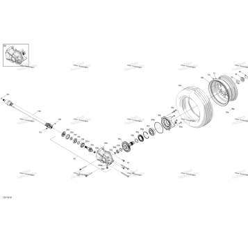 DRIVE SYSTEM, REAR DRIVE SHAFT & FINAL DRIVE + WHEEL + TIRE