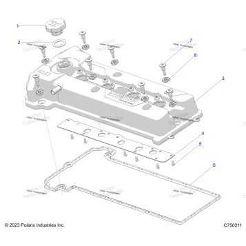 ENGINE, VALVE COVER