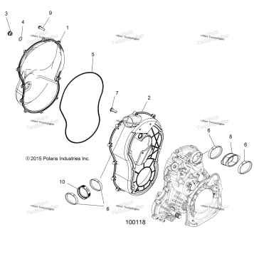 BODY, CLUTCH COVER AND BOOTS