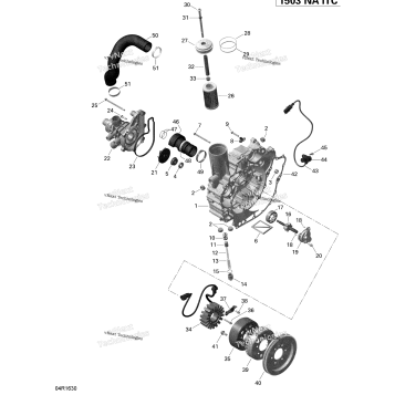 PTO COVER AND MAGNETO - 155