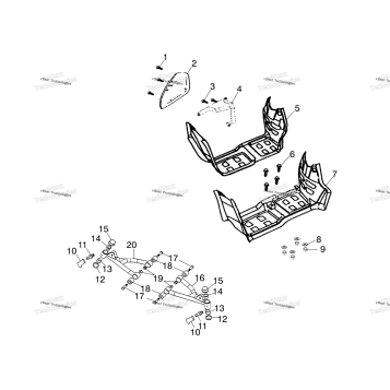 SWING ARM/FOOTREST