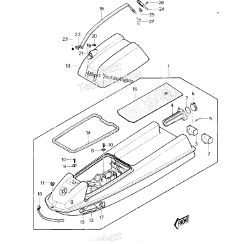 HULL/ENGINE HOOD ('82-'83 JS440-A6/A7)