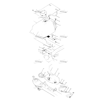 FUEL TANK ASSEMBLY 250 4X4
