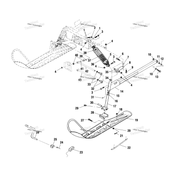 FRONT SUSPENSION & SKI S00LB4AS