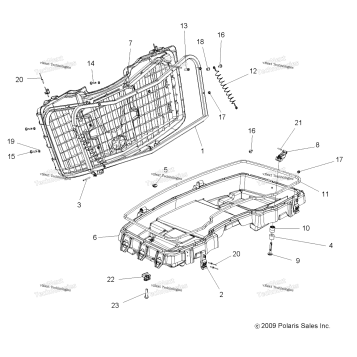 BODY, FRONT CARGO BOX (49ATVBOX10SPXP850)