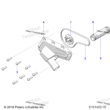 ENGINE, WATERPUMP IMPELLER & COVER
