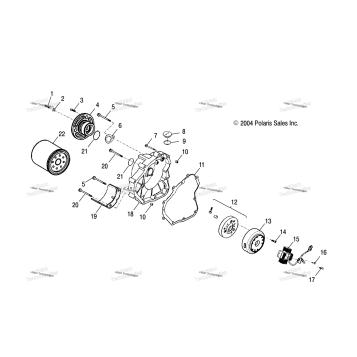 CRANKCASE COVER, RH /AB/AC/AD